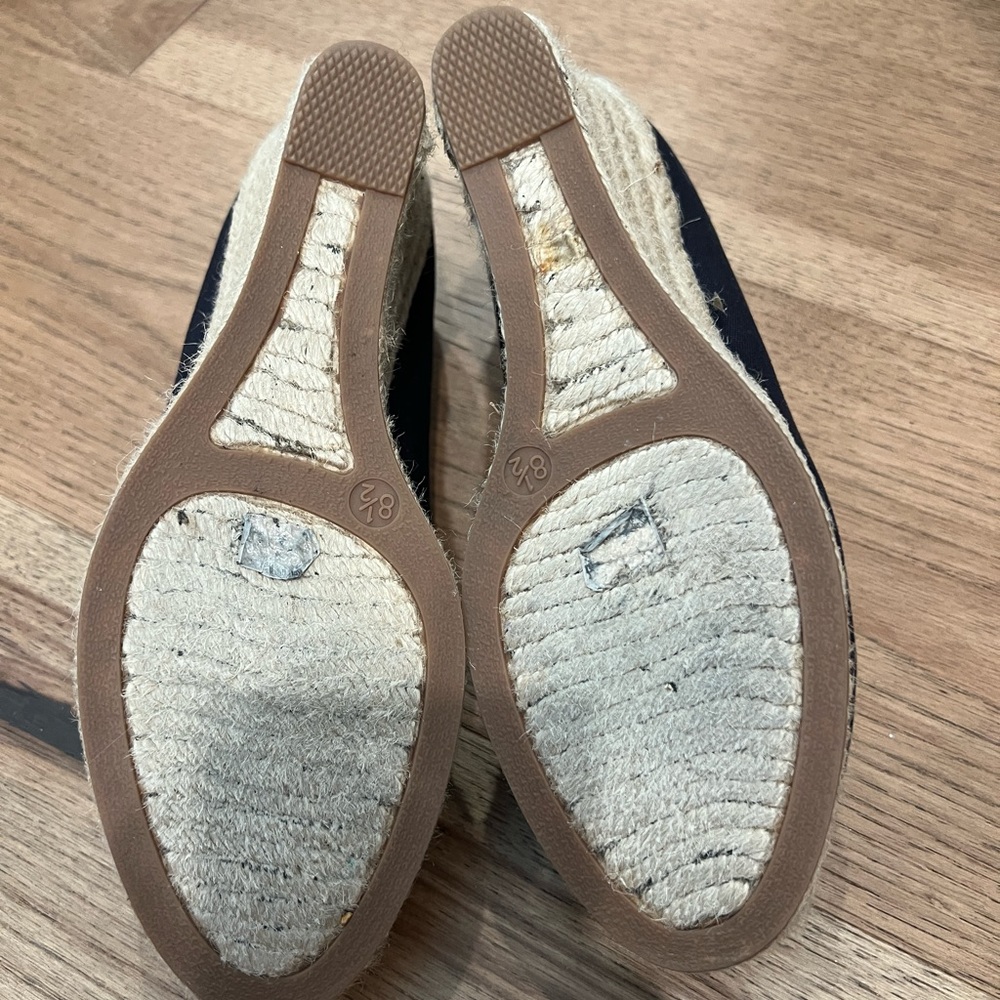 EUC J Crew Women’s Seville Wedge Espadrilles - Navy - 8.5 - Picture 5 of 5